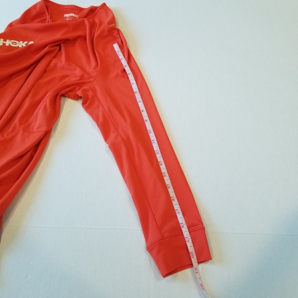 Hoka One One Polartec Power Dry Performance Long Sleeve Shirt Orange Small Men - Picture 7 of 7